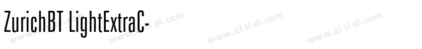 ZurichBT LightExtraC字体转换
